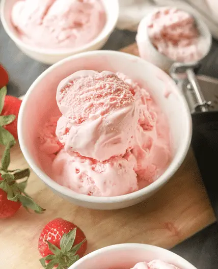 Strawberry Keto Ice Cream | The Best Easy Low Carb Strawberry Mason Jar Ice Cream Recipe