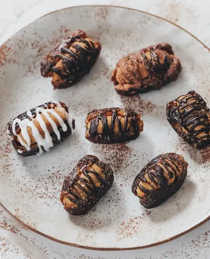 Protein Cookie Dough Stuffed Dates