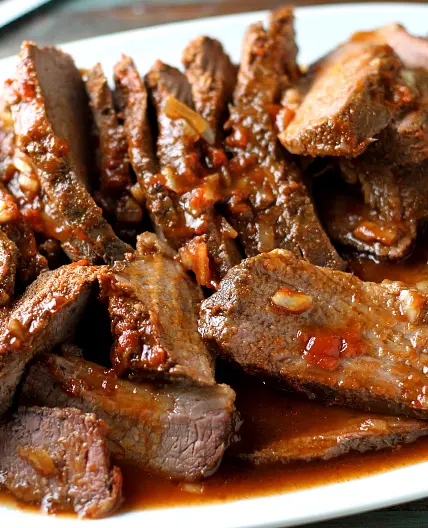 Slow-Cooker Barbecue Beef Brisket
