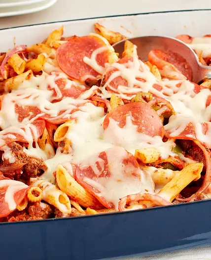 Supreme Pizza Penne Casserole