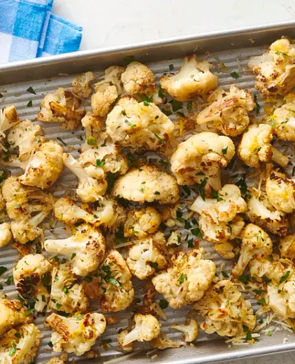 Easy Parmesan Roasted Cauliflower