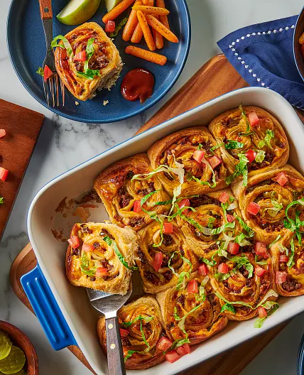Cheeseburger Crescent Roll Bake