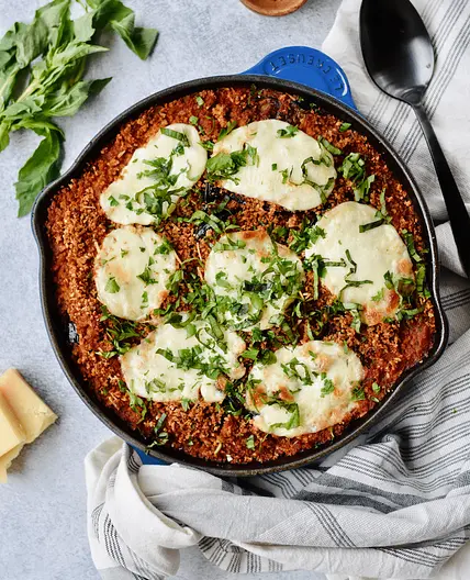 Skillet Eggplant Parm