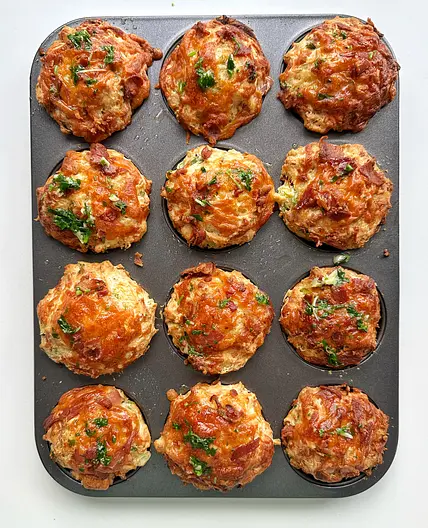 Cheese and Bacon Muffins (the best version)
