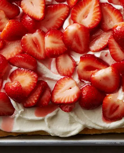 Slab Strawberry Shortcake