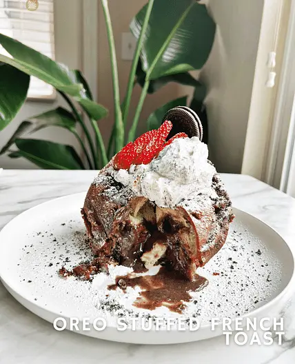 Oreo Stuffed French Toast