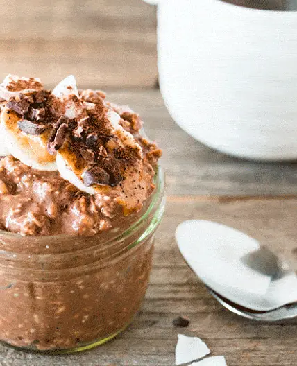 Overnight Chocolate Peanut Butter Cup Oats