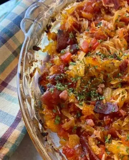 German Sauerkraut Casserole