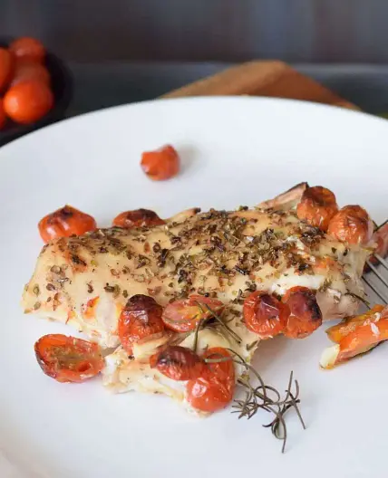 Baked Chicken with Cherry Tomatoes