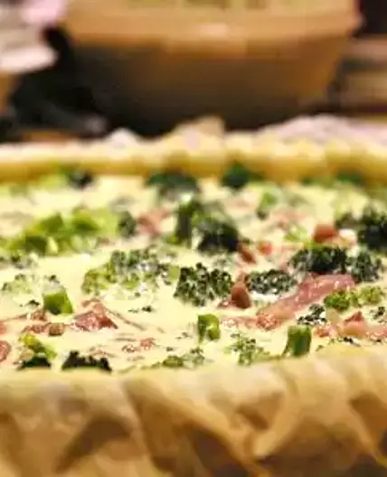 Quiche brocoli et lardons