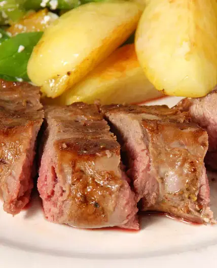 Oven Roasted Goat Meat with Potatoes