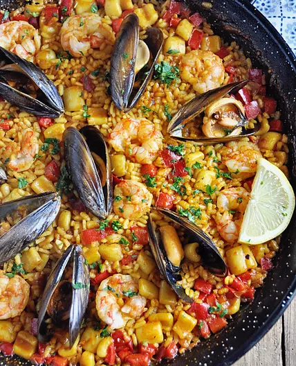 Authentic Spanish Seafood Paella