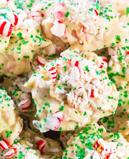 White Chocolate Peppermint Crockpot Candy + Video