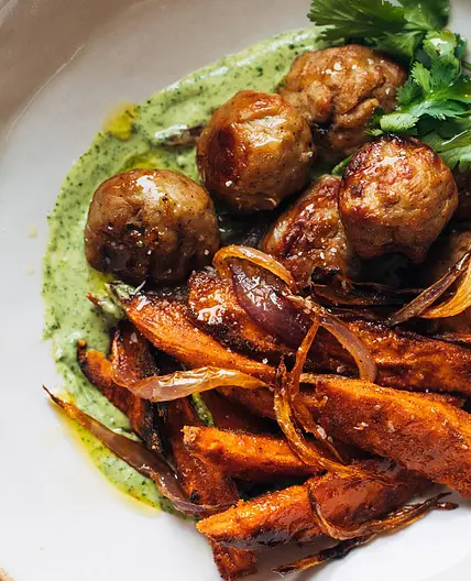 Avocado Mojo Bowls with Sweet Potato