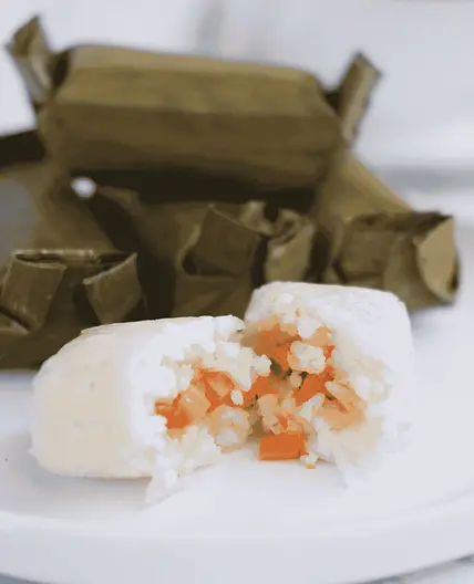 Indonesian Arem-Arem (Rice Cakes with Filling)