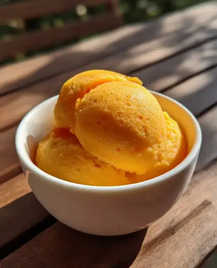 Frozen Mango Sorbet Recipe - Better Than Store-Bought (5 Minutes Only)
