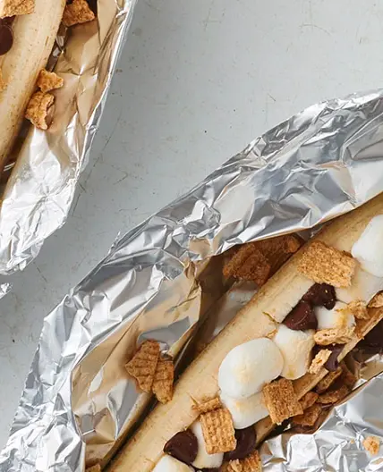 Grilled Chocolate Banana Foil Pack