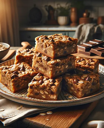 Tahini Oatmeal Cookie Bars