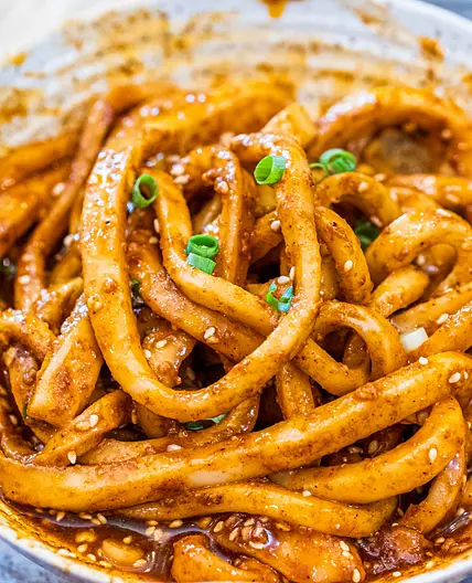 Sichuan Spicy Udon Noodles Tianshui Mian Recipe (甜水面)