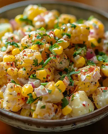 Mexican Street Corn Potato Salad Recipe