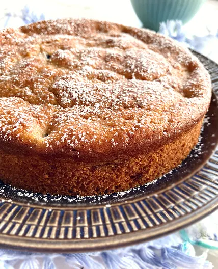 Blueberry and Lime Coconut Sugar Cake