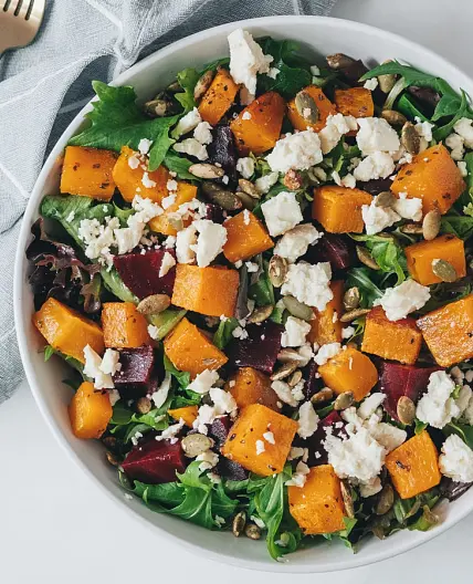 Roasted Squash & Beetroot Salad