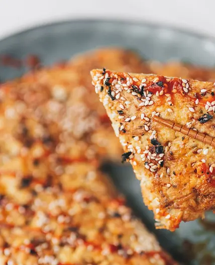 Enoki Mushroom Egg Pancake