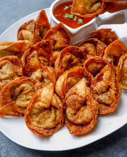 Crispy Curry Vegetable Wontons