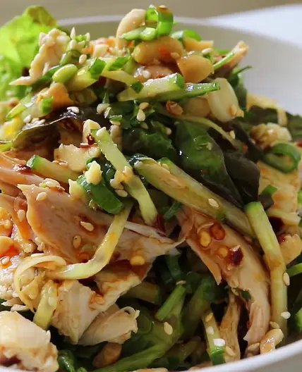 Asian Chicken Salad with Sesame Dressing (Costco Copycat) Recipe