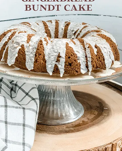 Skinny Gingerbread Bundt Cake