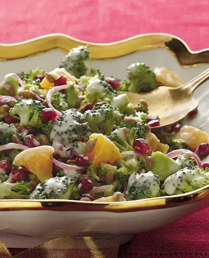 Pomegranate and Citrus Broccoli Salad