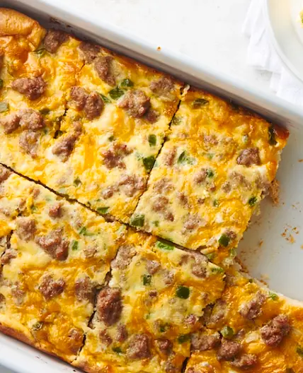 Biscuit Sausage Quiche