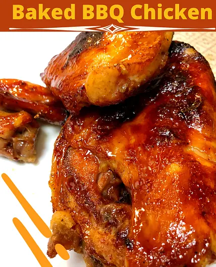 Four Ingredient Oven Baked BBQ Chicken
