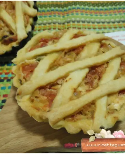 Ricetta crostata salata ai peperoni