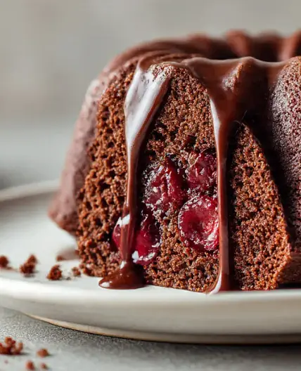 Chocolate Cake With Cherry Pie Filling (9×13 or Bundt)