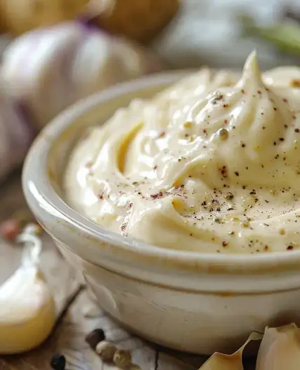 Marinade à la mayonnaise, moutarde et ail