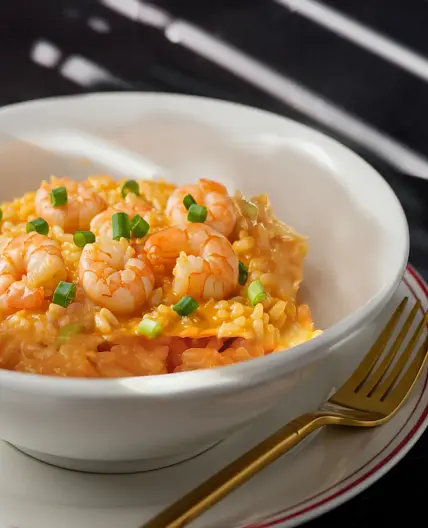 Creamy Gamberi Risotto Recipe (Shrimp Scampi)