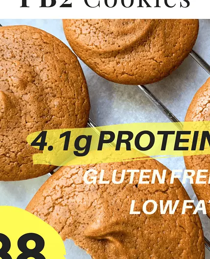 3 Ingredient PB2 Protein Peanut Butter Cookies