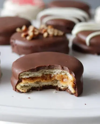 Chocolate Covered Peanut Butter Ritz Crackers