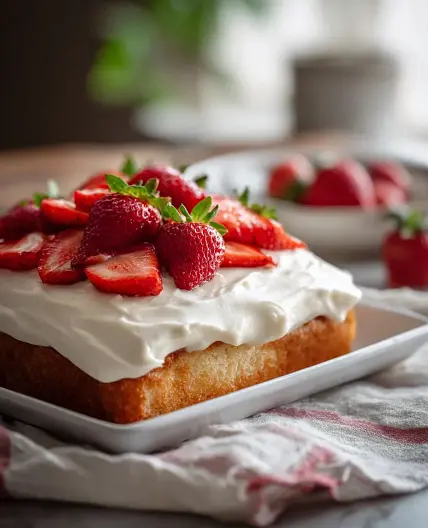 Simple Strawberry Cake Recipe