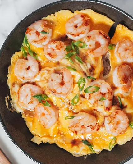 Scrambled Eggs with Shrimps