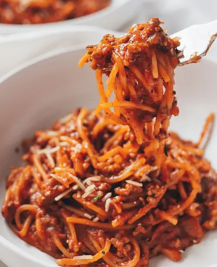 One Pot Spaghetti Bolognese