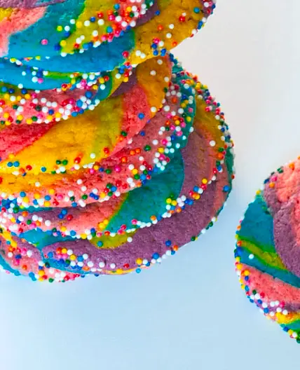 Rainbow Pinwheel Cookies