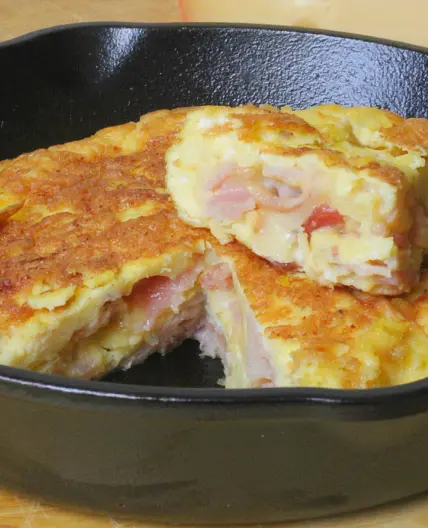 Ham, Egg and Bacon Omelet