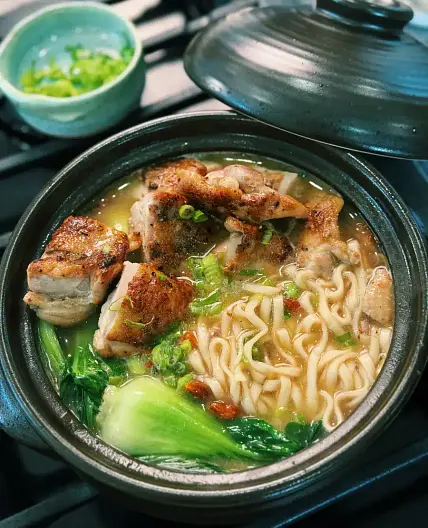 20 Minute Sesame Chicken Noodle Soup