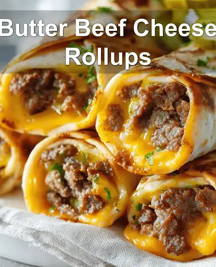 Garlic Butter Beef Cheeseburger Rollups