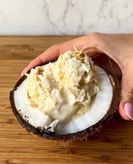 Pina Colada Cottage Cheese Ice Cream