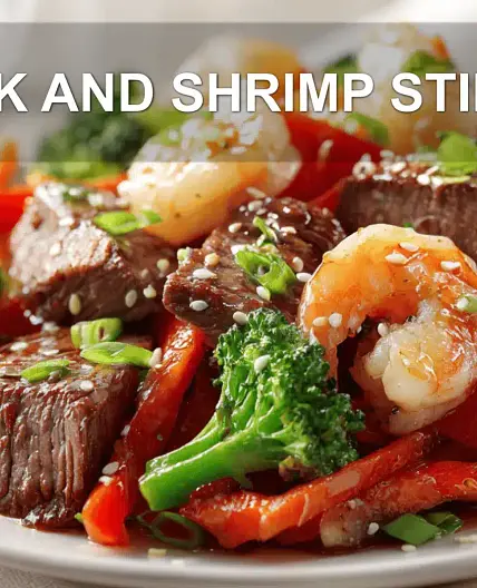 STEAK AND SHRIMP STIR FRY