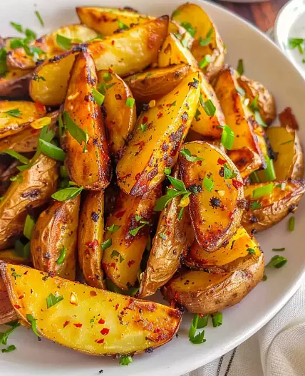 Spicy Roasted Potato Wedges
