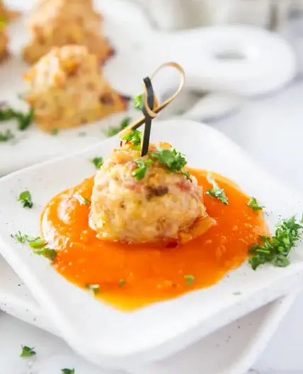 Baked Chicken Meatballs (Tefteli)